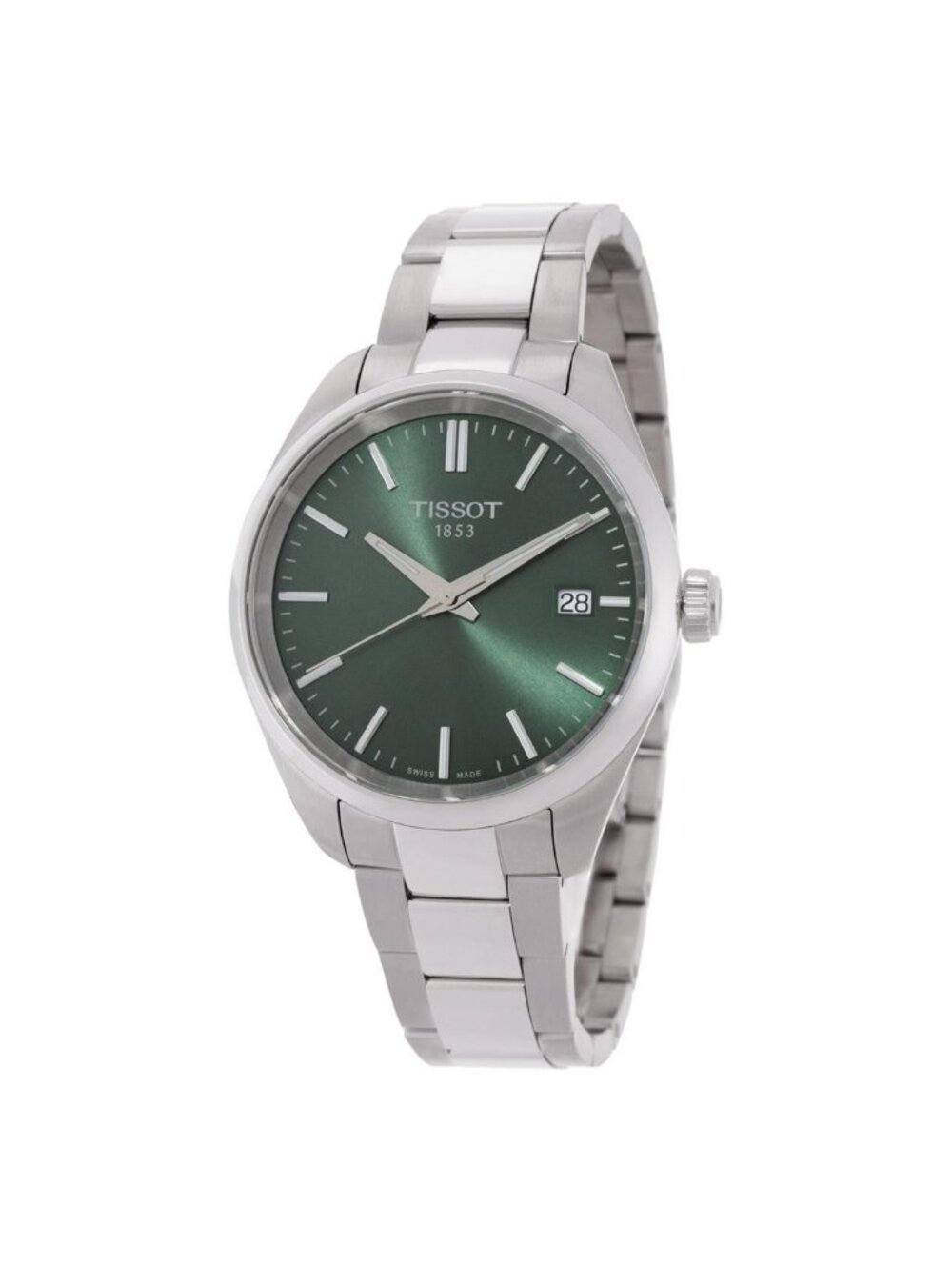 NWT Tissot PR 100 Quartz Green Dial Watch